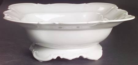 Sylvia (All White, No Trim) 10" Square Vegetable Bowl