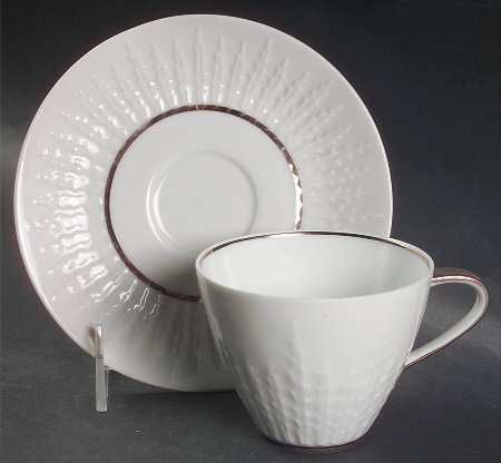 Tiara Flat Cup & Saucer Set