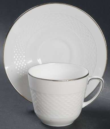 Tradition Platinum Flat Cup & Saucer Set