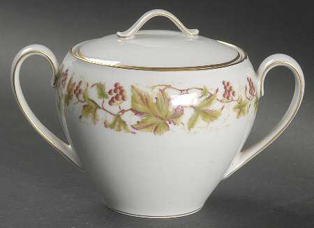 Trailing Vine Sugar Bowl & Lid