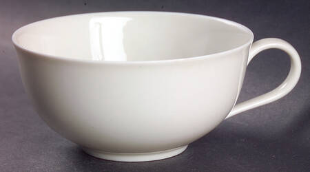 Turvel White Flat Cup by Hutschenreuther