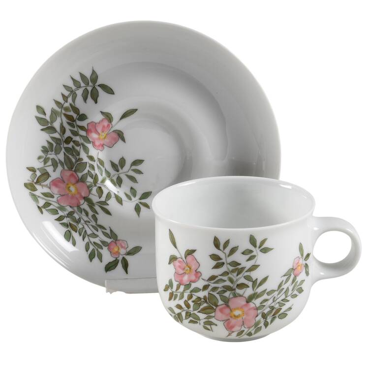 Verona Flat Cup & Saucer Set