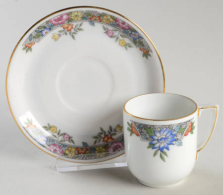 Vernon Flat Demitasse Cup & Saucer Set