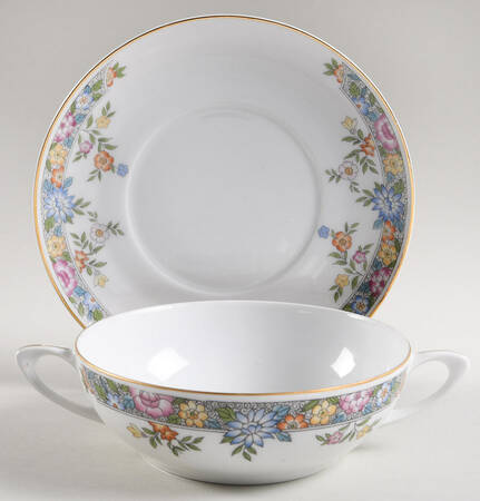 Vernon Flat Cream Soup Bowl & Saucer Set