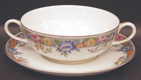 Vernon Flat Cream Soup & Saucer Set