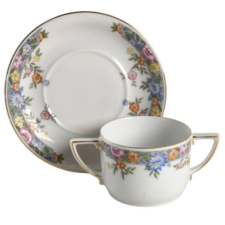 Vernon Flat Bouillon Cup & Saucer