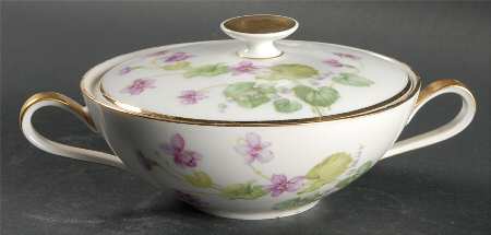 Violet (Rim Shape) Sugar Bowl & Lid