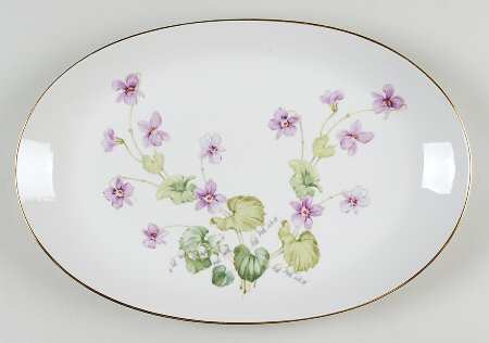Violet (Rim Shape) 13" Oval Serving Platter