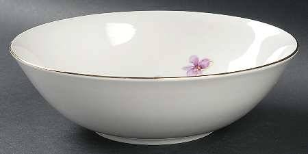 Violet (Rim Shape) 9" Round Vegetable Bowl