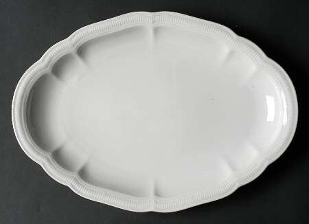 Weimar White 12" Oval Serving Platter