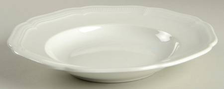 Weimar White Large Rim Soup Bowl