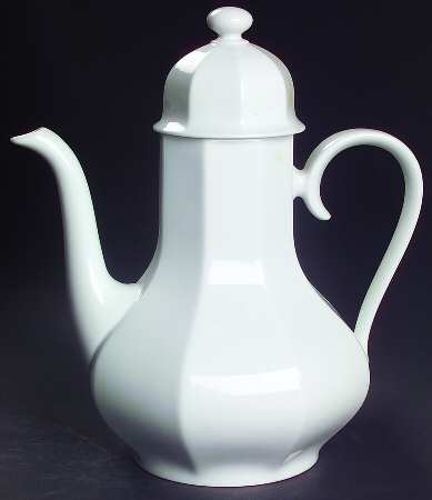 White Diamant Coffee Pot & Lid