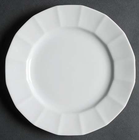White Diamant Salad Plate
