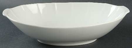 White Diamant 12" Oval Vegetable Bowl