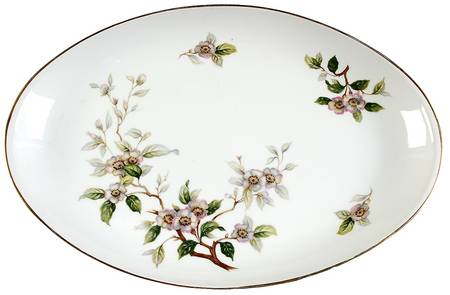 Dogwood 15" Oval Serving Platter