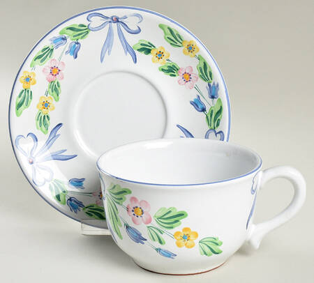 Bow Oversized Cup & Saucer Set
