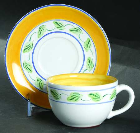 Crispin Flat Cup & Saucer Set