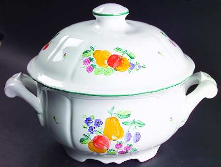 Fancy Fruits Tureen &  Lid