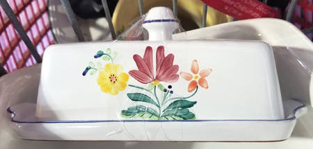 Herend Bouquet 1/4 Lb Covered Butter