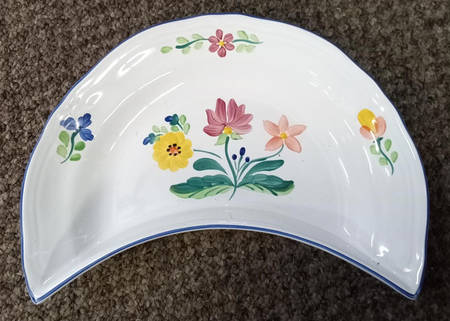 Herend Bouquet Crescent Salad Plate