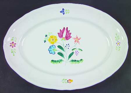 Herend Bouquet 16" Oval Serving Platter by Herend Village