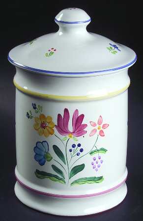 Herend Bouquet Large Canister & Lid