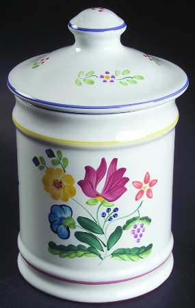 Herend Bouquet Small Canister & Lid