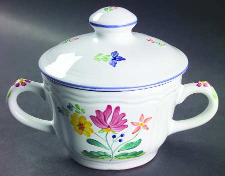 Herend Bouquet Sugar Bowl & Lid