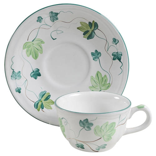 Ivy Flat Cup & Saucer Set