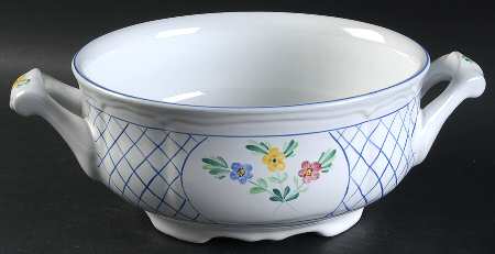 Lattice Hill Round Vegetable No Lid