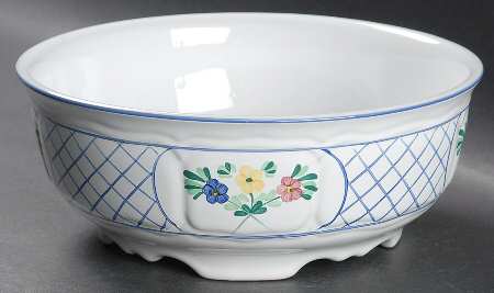 Lattice Hill 8" Round Vegetable Bowl