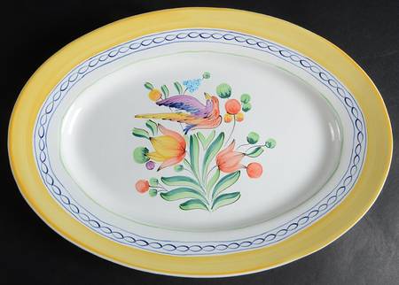 Morning Song 16" Oval Serving Platter