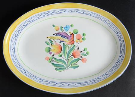 Morning Song 12" Oval Serving Platter