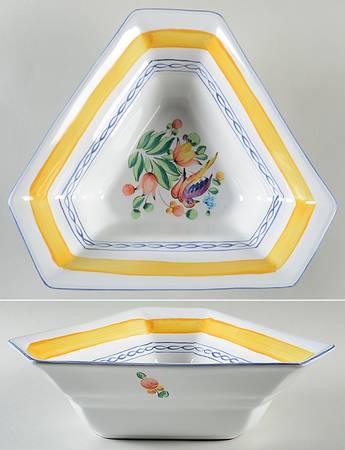 Morning Song Triangular Vegetable Bowl