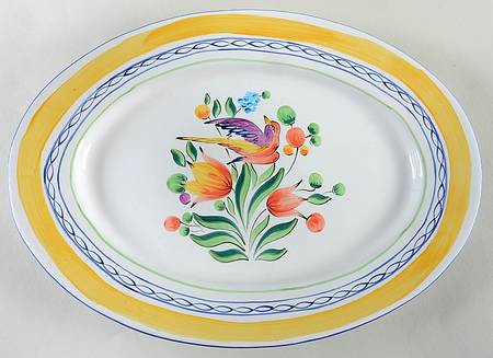 Morning Song 16" Oval Serving Platter