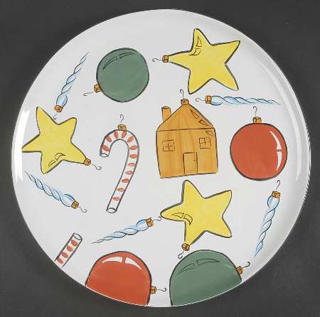 Old Fashioned Christmas 12' Round Tray