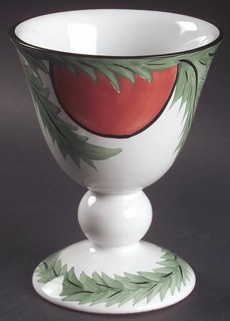 Old Fashioned Christmas China Goblet