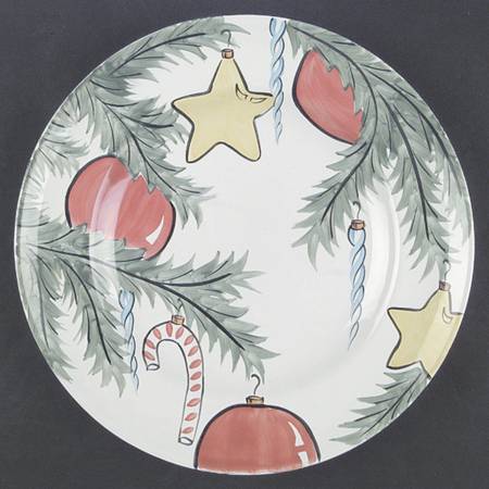 Old Fashioned Christmas Dinner Plate