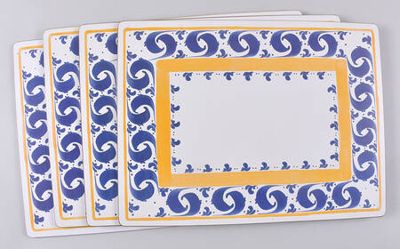 Splash Rectangular Placemat w/Felt Backing