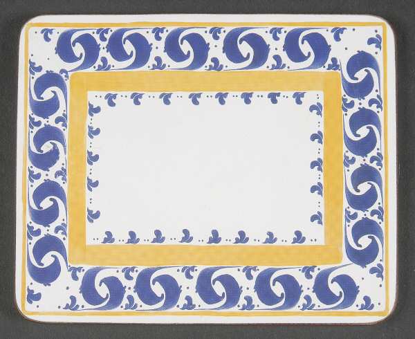 Splash Rectangular Wood Coaster with Felt Back