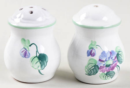 Violets Salt & Pepper Set