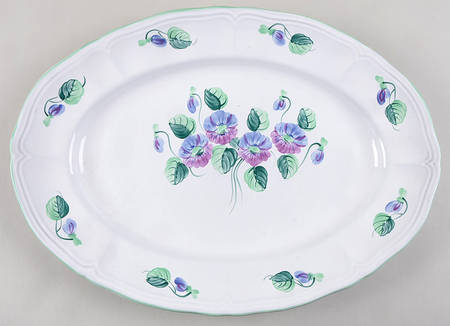 Violets 16" Oval Serving Platter