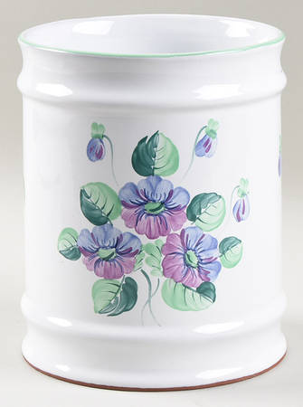 Violets Large Canister No Lid