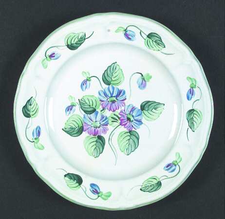 Violets Salad Plate