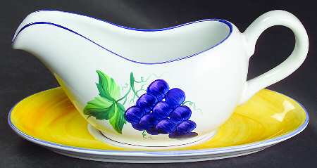 Village Vineyard Gravy Boat & Underplate