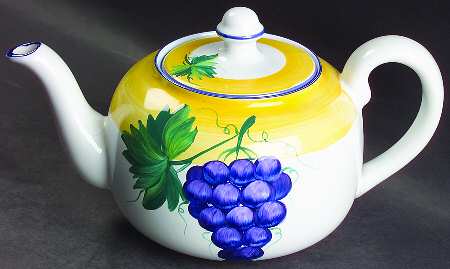 Village Vineyard Teapot & Lid