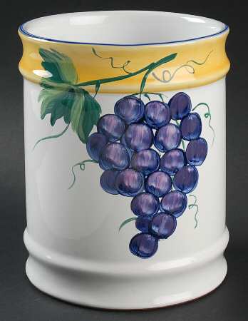 Village Vineyard Large Canister No Lid