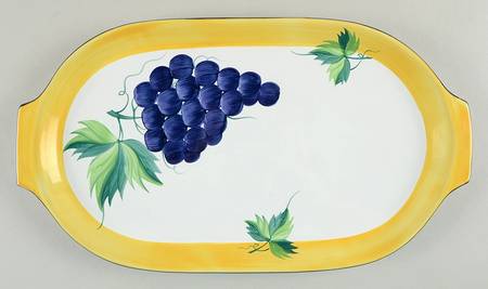 Village Vineyard 14" Handled Tray
