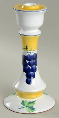 Village Vineyard 8" Tall Candlestick