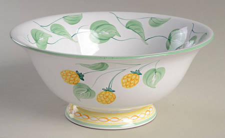 Wildflower 8" Footed Bowl